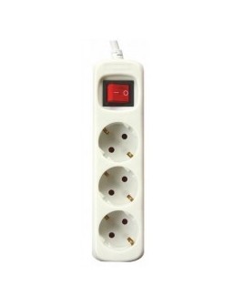 REGLETA 3 TOMAS 1 5m PROTECCION CON INTERRUPTOR BL