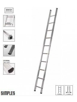 ESCALERA IND S-58 SIMPLE ALUM  3 5m CLASIK 12PELD 